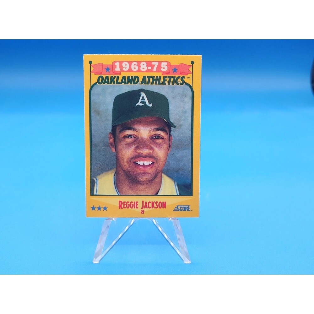 Vintage 1988 Score Reggie Jackson 1968-75 Oakland Athletics #500 ~ NM/MT